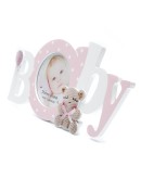 Фоторамка Fotografia FFL-803, 10x10 см, розовая, 