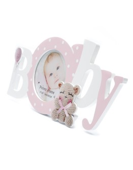 Фоторамка Fotografia FFL-803, 10x10 см, розовая, 