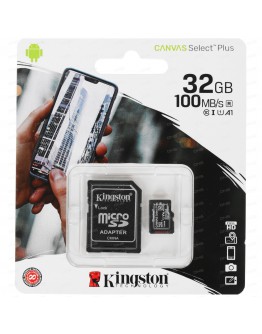 Память Kingston Micro SDHC 32Gb class 10 с адаптером