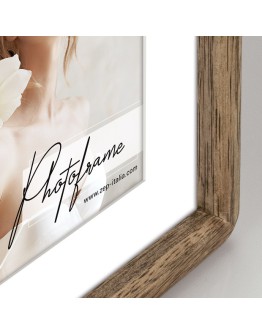 Фоторамка ZEP BC68P 15х20 с паспарту для 10х15 см, дерево, коричневая