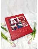 Фотоальбом Полином FA 50M.003, 100 страниц 23х28 см, магнитный red wedding