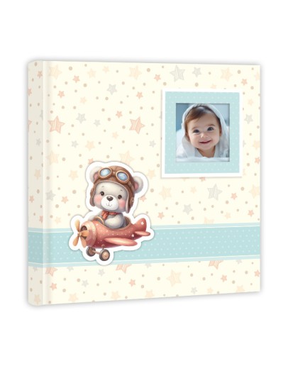 Фотоальбом ZEP, BP32323B, 60 страниц 32х32 см, детский, голубой