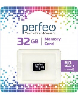 Память Perfeo microSD 32GB Class10 ,без адаптера