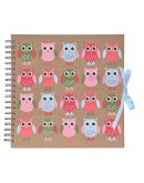 Фотоальбом Innova Q1607126, 50 страниц 24х25 см, Scrapbooks - Owls, на спирали