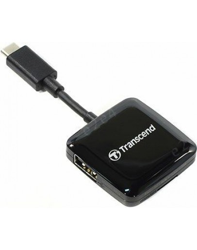 Картридер Transcend TS-RDC2K USB Type-C для SD/MicroSD+USB-A
