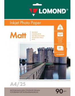 Бумага Lomond (0102029), 90 г/м2, A4, матовая односторонняя, 25 листов