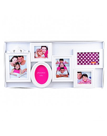 Мультирамка Image Art PL08-6, 3 фото 10х15 см, 2 фото 10х10 см, 1 фото 13х18 см белый